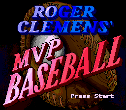 Заставка игры Roger Clemens' MVP Baseball